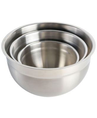 3 Piece Stainless Steel Mixing Bowl Set