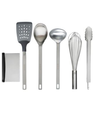 11 Piece Essential Wood, Silicone, and Stainless Steel Tool Set