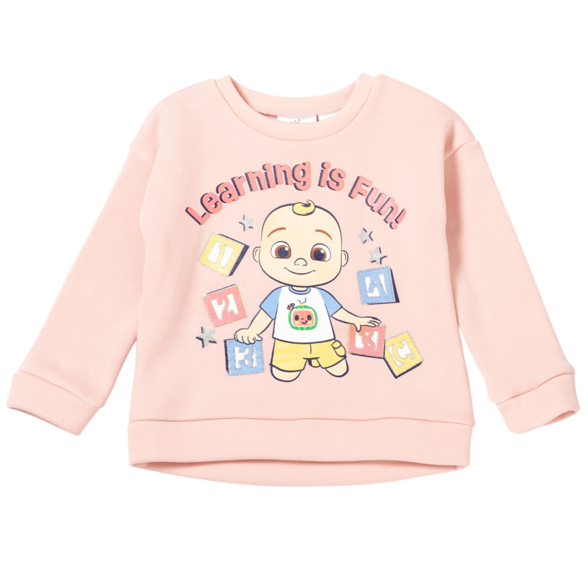 CoComelon Jj Baby Girls Pullover Fleece Sweatshirt and Pants Set Infant to Toddler -pink