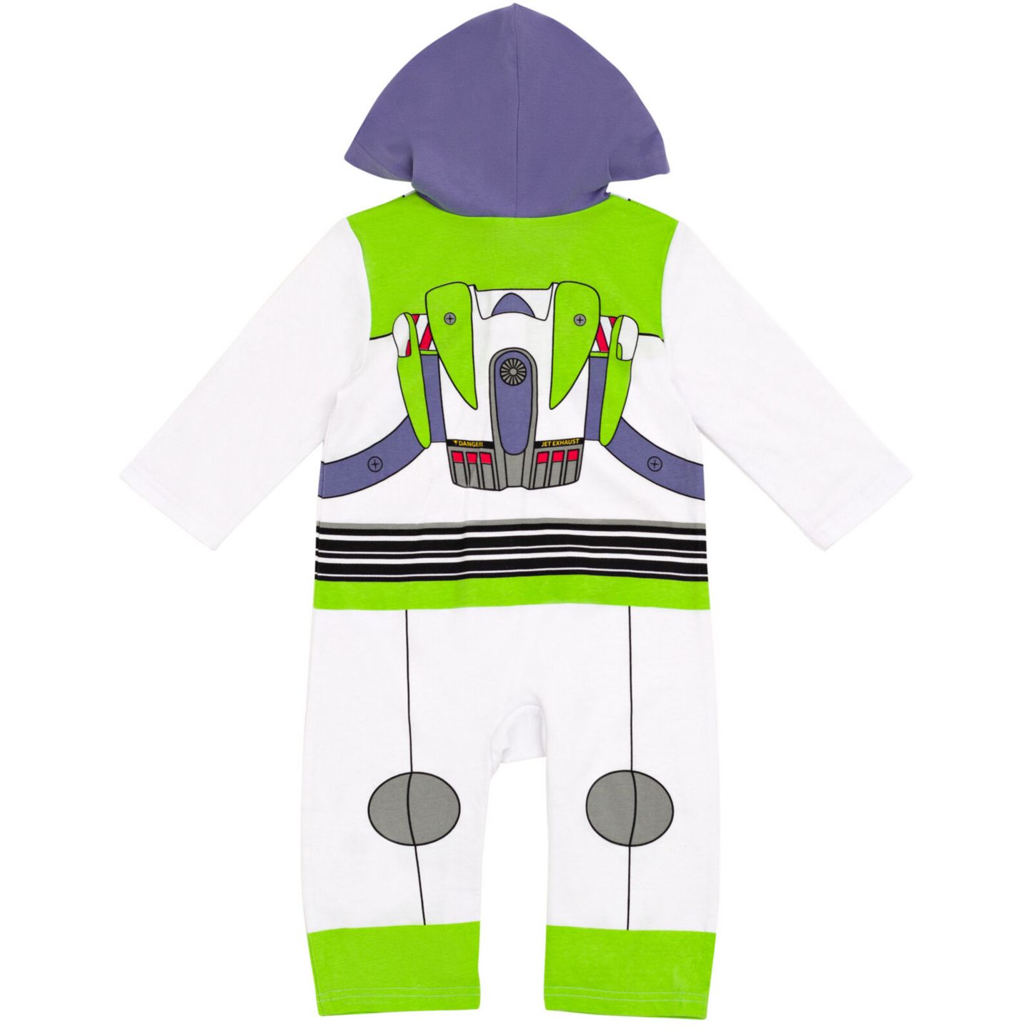 Детский костюм Toy Story Buzz Lightyear с капюшоном, цельный, для мальчиков, цвет: Зелёный — фото 6