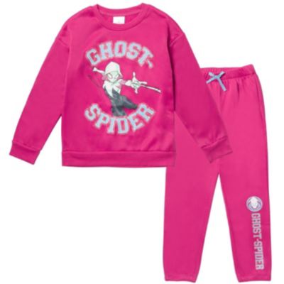 Little Girls Spider-Man (4-6X) Spider Gwen Fleece Sweatshirt and Pants Set