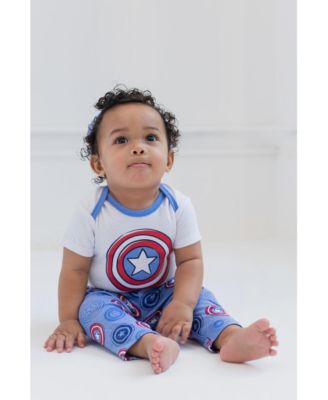 Baby Boys Bodysuit Pants and Hat 3 Piece Outfit Set