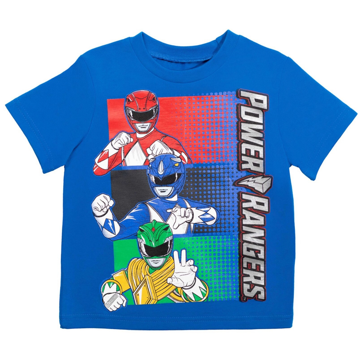 Power Rangers Toddler Boys T-Shirt and Mesh Shorts Outfit Set Toddler to Big Kid -/ black