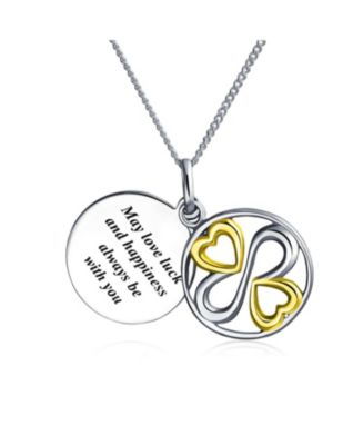 Bling Jewelry May Love Luck Happiness Be With You Pendant