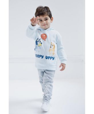 Toddler Boys Fleece Pullover Hoodie and Pants Outfit Set