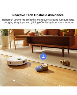 Qrevo Pro Robot Vacuum and Mop with FlexiArm Design Edge Mopping, Dynamic Hot Water Mop Washing and Auto Mop Drying, Intelligent Dirt Detection, 7,000 Pa Suction