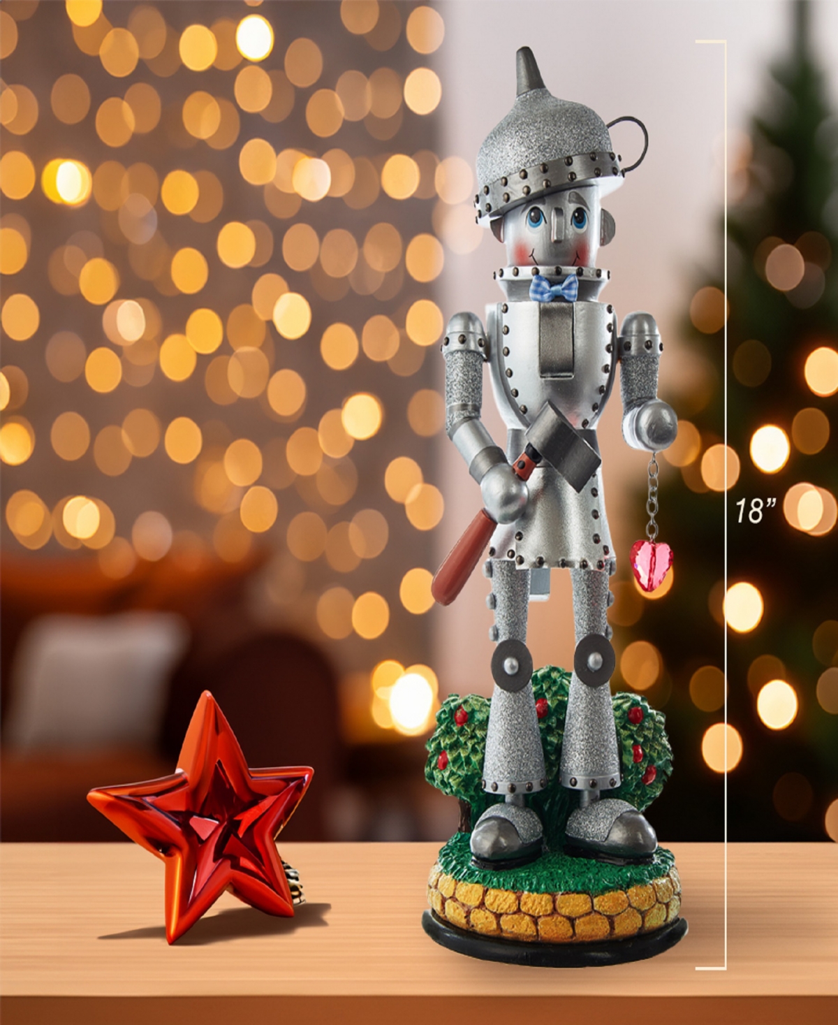 Kurt Adler 18-inch Hollywood Tin Man Nutcracker In Multicolored