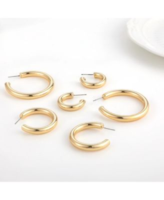 Bold and Beautiful Gold-Plated Hoops