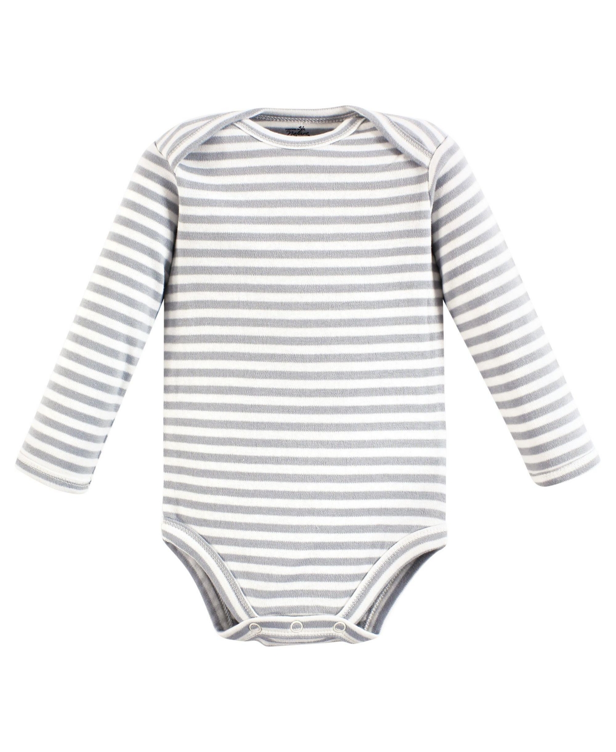 Touched by Nature Baby Boys Organic Cotton Long-Sleeve Bodysuits, Months - Dreamy woodland