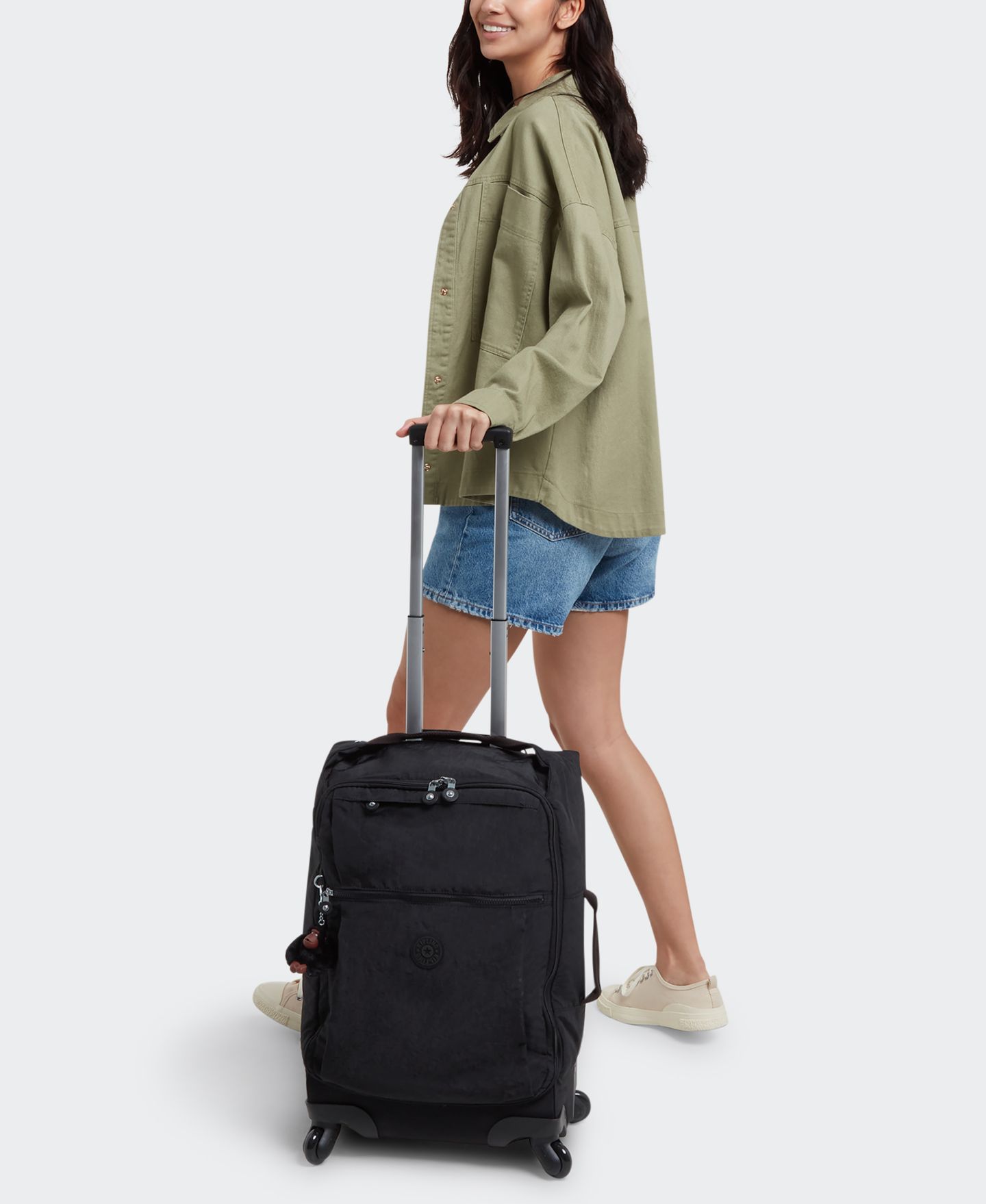 Чемодан Kipling Darcey Small Carry On Rolling Luggage, цвет: Чёрный — фото 6