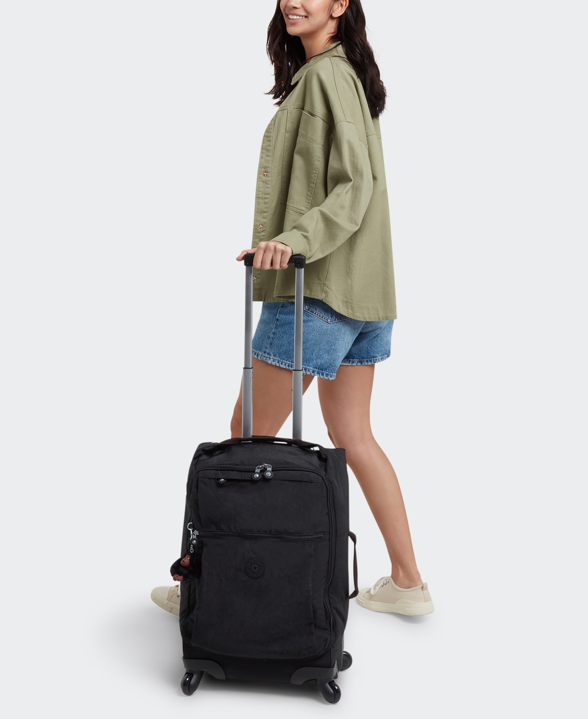 Kipling Spontaneous 26" Medium Rolling Luggage In Black Tonal