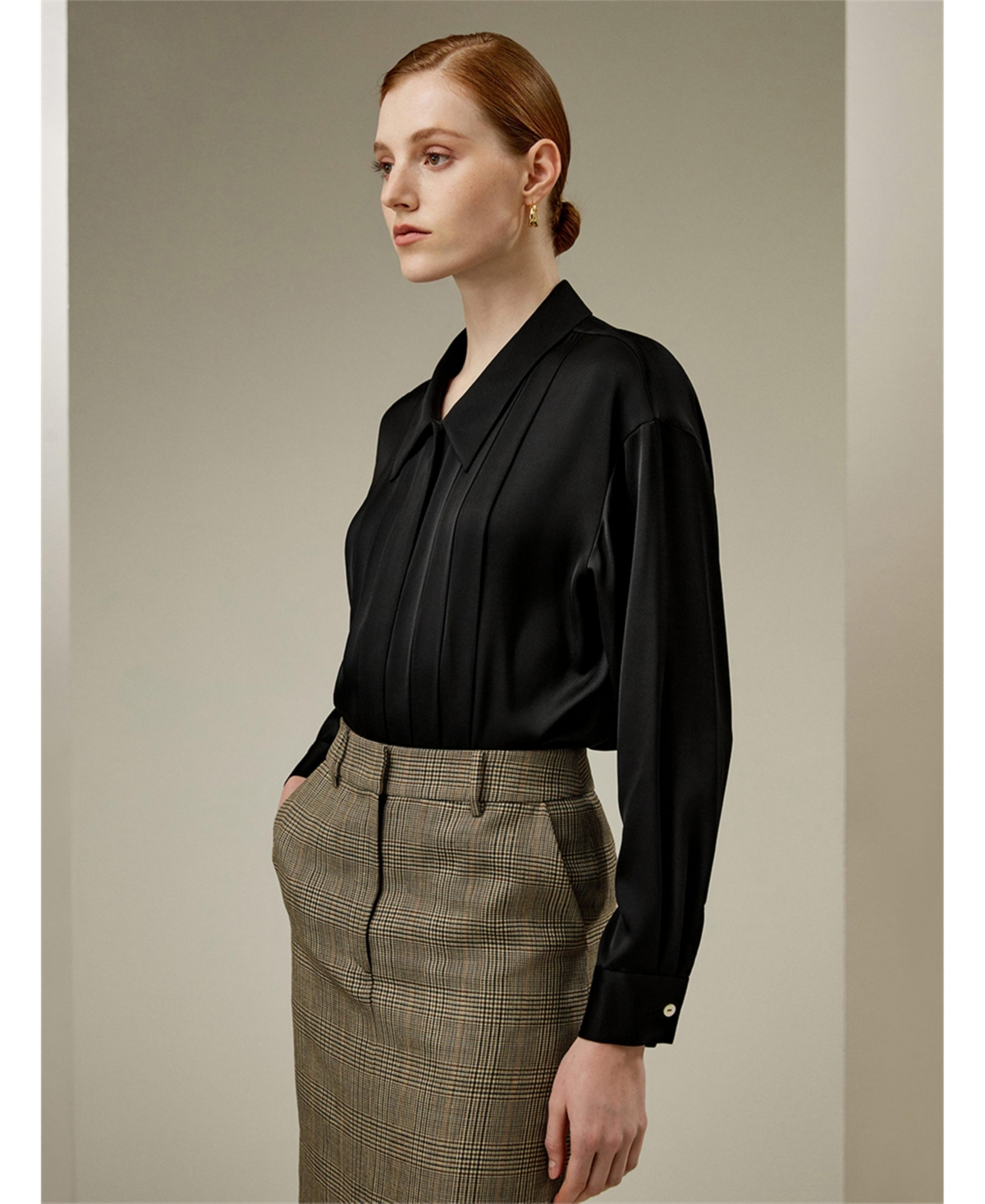 Lilysilk Women's Elagent Pleated Silk Blouse