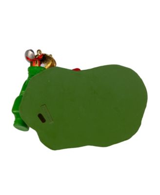 11-Inch Fabrich&eacute; Golfer Santa with Oversized Golf Ball