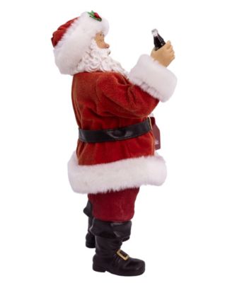 10.5-Inch Coca-Cola Santa Holding Two Six Packs Table Piece