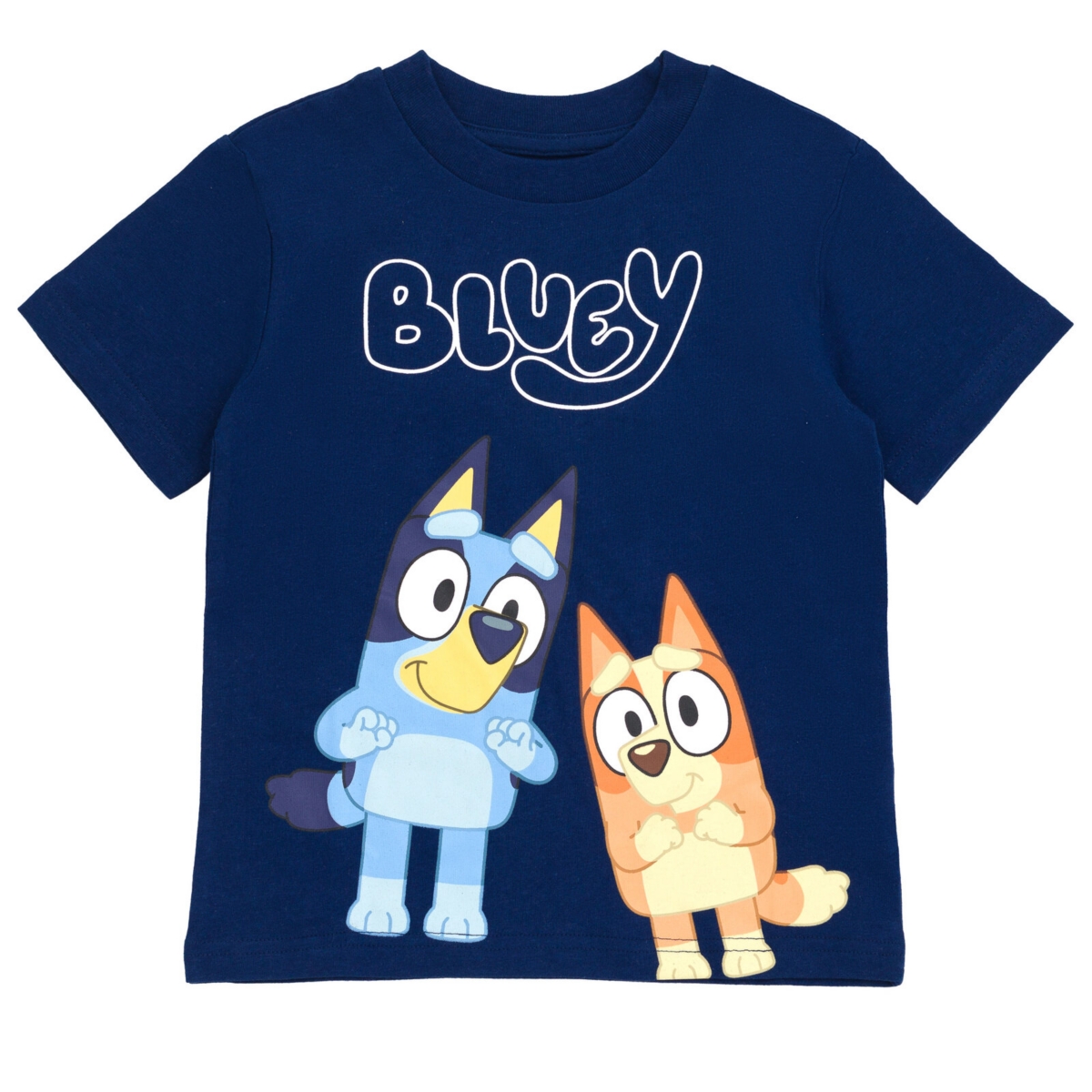 Bluey Boys Bingo T-Shirt and Mesh Shorts Outfit Set to -/ silver