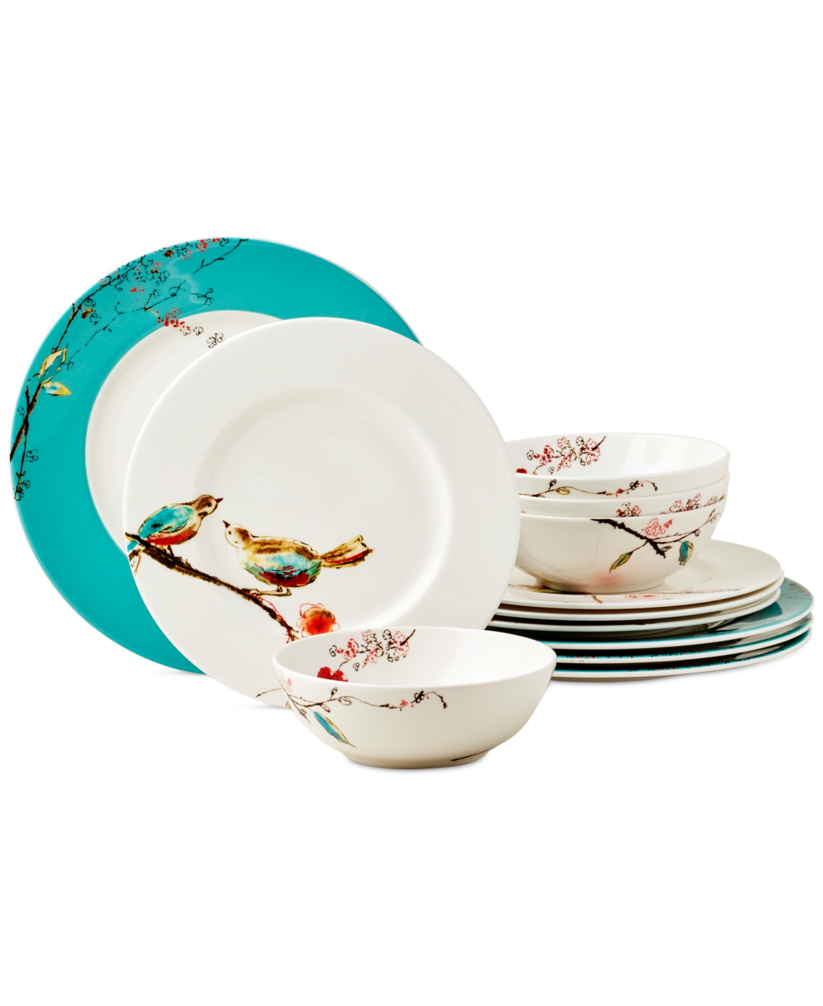 Lenox Chirp 12 Pc. Dinnerware Set, Service for 4