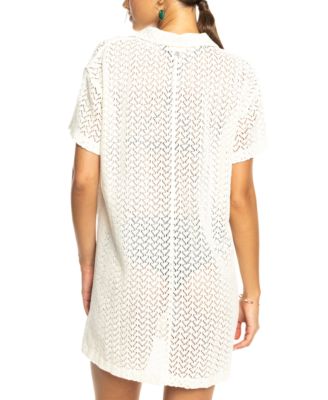 Roxy Juniors' Dalia Button-Front Shirt Cover-Up Macy's