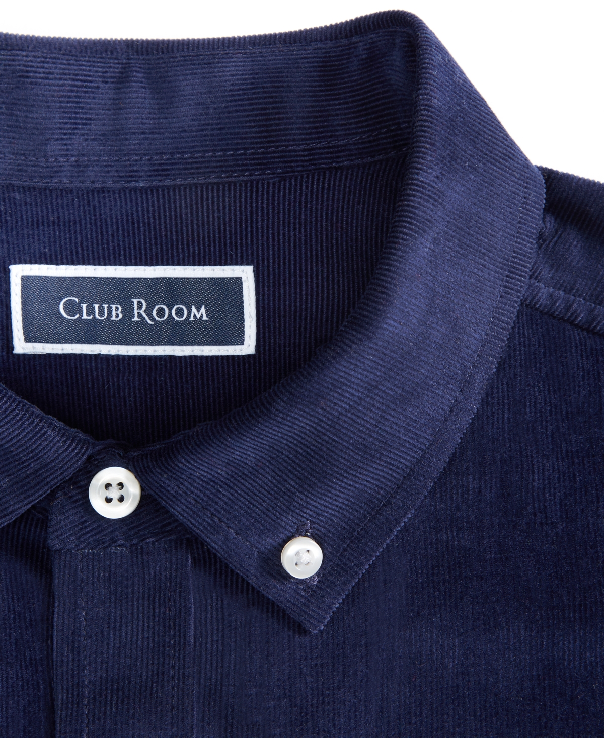 Club Room Men's Glen Plaid Cotton Corduroy Shirt, Macy's Exclusive