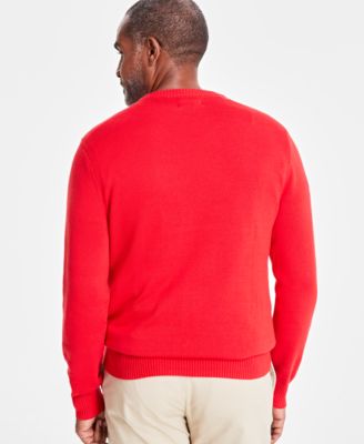 Men's Textured Cotton Sweater, Created for Macy's 