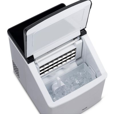 Countertop Clear Ice Maker 40 lbs Daily Output with BPA-Free Easy-Clean Parts for Cocktails and More