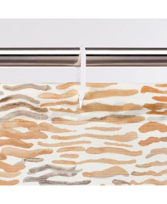 Sisal Abstract Print Shower Curtain Set, 13-Pc.