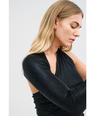 Women's Manhattan Metallic One Shoulder Top