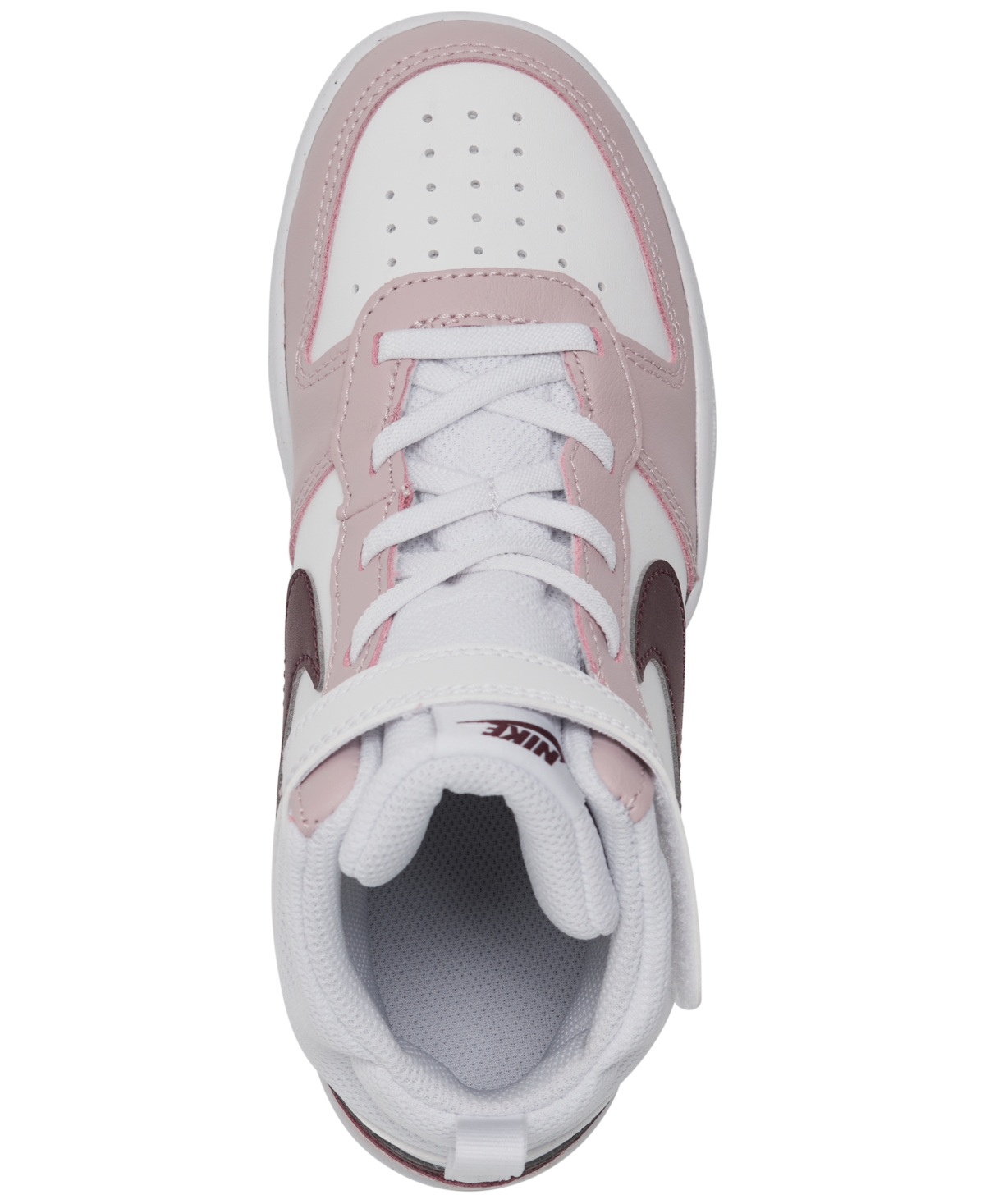Nike Little Girls Court Borough Mid 2 Stay-Put Closure Casual Sneakers from Finish Line -Violet