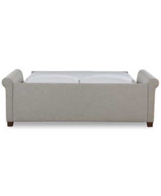 Paige 81" Fabric Silver Queen Sleeper Sofa