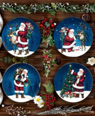 Santa's Secret Dinner Plates, Set of 4