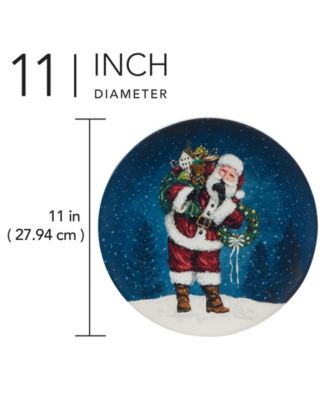 Santa's Secret Dinner Plates, Set of 4