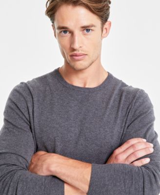 Men's Solid Crewneck Sweater