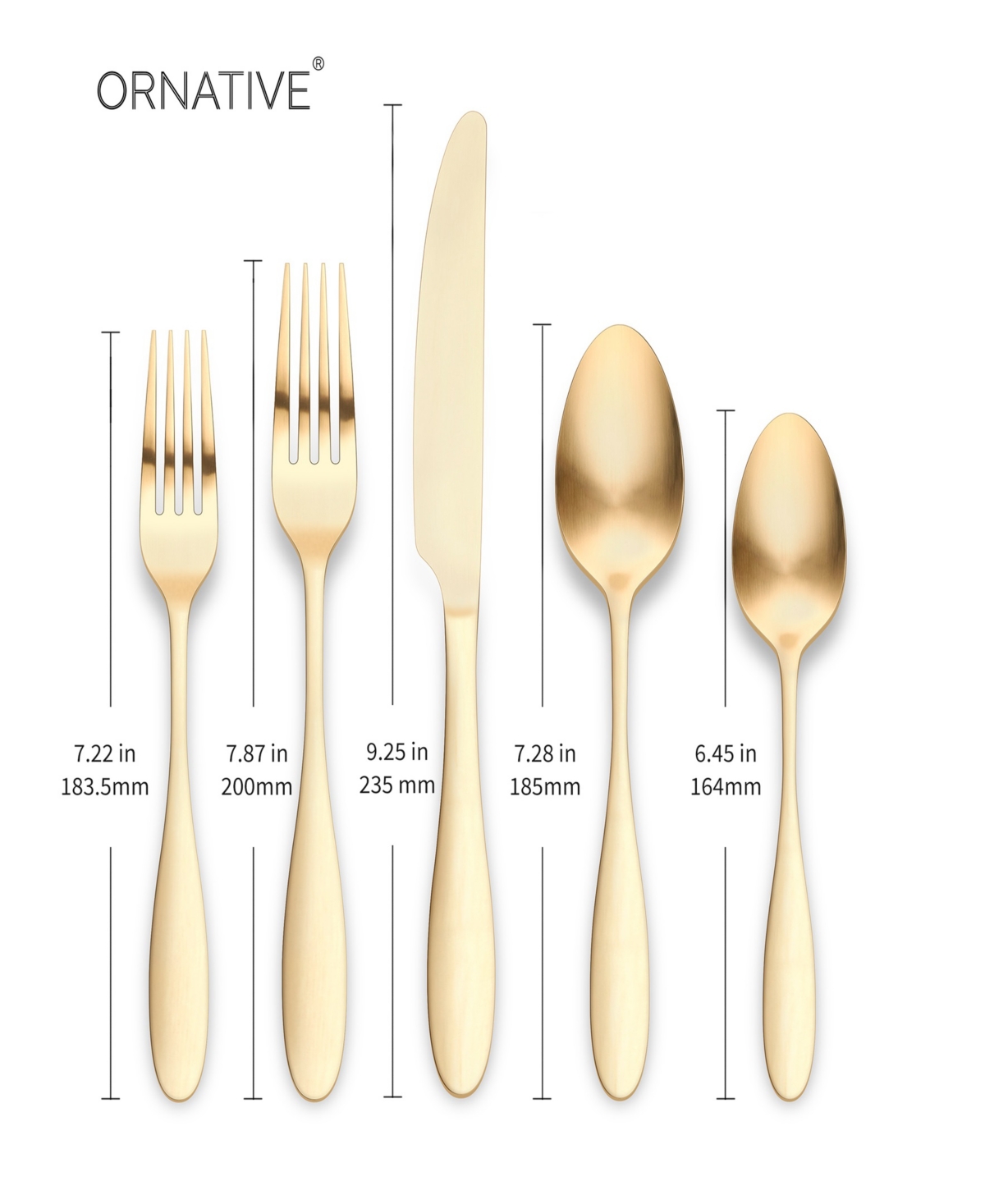 Ornative Amadea Service For 4 20 Piece Flatware Set In Gold