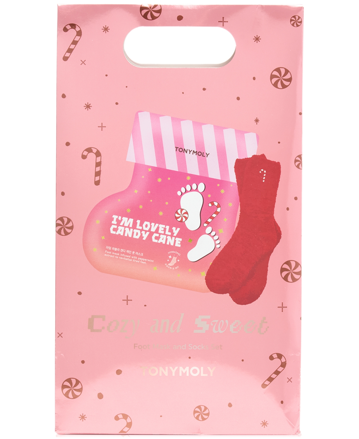 Tonymoly 2-pc. Cozy & Sweet Candy Cane Foot Mask & Socks Set In No Color