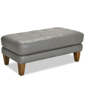 Niebee 47" Leather Cocktail Ottoman