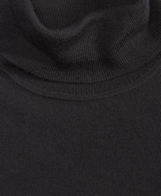 Men's Merino Wool-Blend Turtleneck Sweater, Created for Macy's