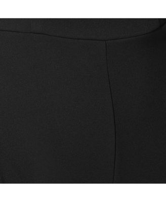 Women's V-Neck Jumpsuit with Powermesh Sleeve