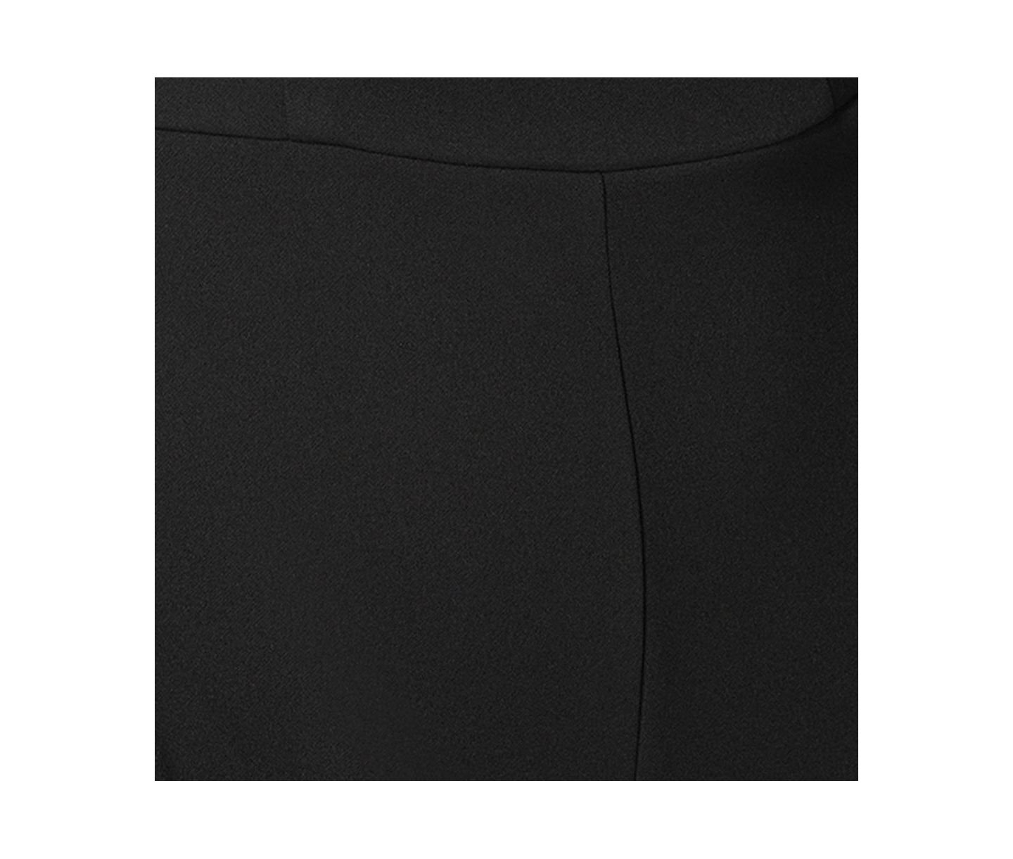 Женский комбинезон Bebe V-Neck Jumpsuit with Powermesh Sleeve, цвет: Чёрный — фото 4