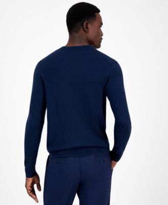 Men's Long-Sleeve V-Neck Merino Sweater, Created for Macy's