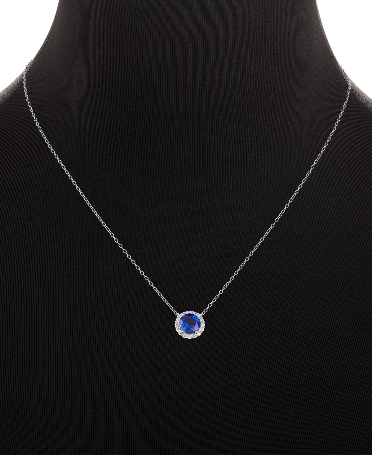 Holiday Lane Cubic Zirconia Birthstone Pendant Necklace in Sterling Silver, 16
