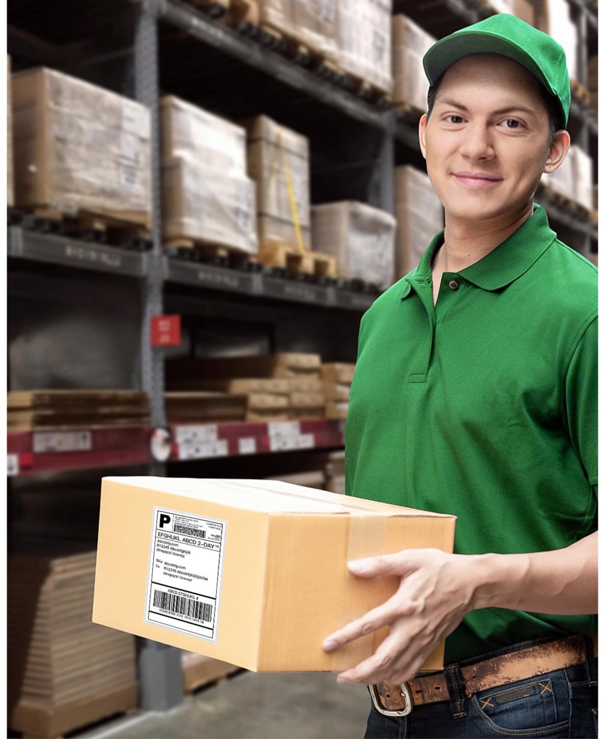 Nelko Genuine 4x6 Direct Thermal Shipping Label 220 Labels/1 Roll 4x6 Thermal Labels for PL70E Shipping Label Printer, Perforated and Strong Adhesive
