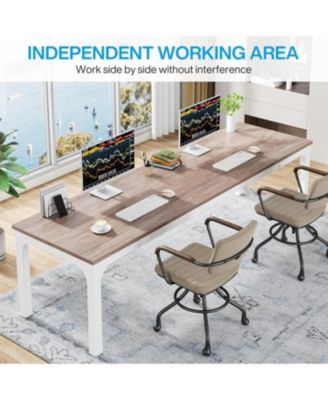 78.7 Inches Extra Long Computer Desk 2 Person Desk, Double Long Desk