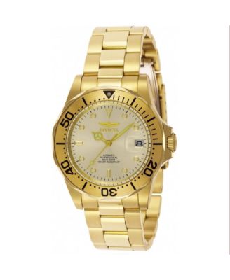 Men's 9618 Pro Diver Automatic 3 Hand Champagne Dial Watch