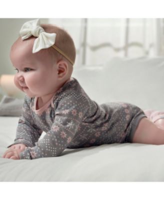 Baby Girls Long Sleeve Onesies Bodysuits, 6-Pack