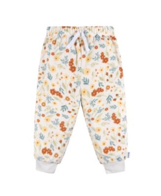 Baby Girls Long Sleeve Top and Pant Fleece Pajamas, 2-piece