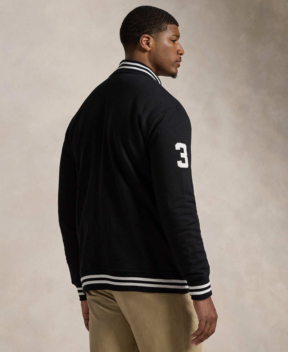 Polo Ralph Lauren Men's Big & Tall Big Pony Fleece Baseball Jacket