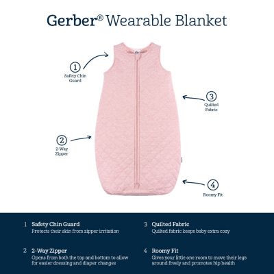 Baby Boy or Girl Quilted Wearable Blanket