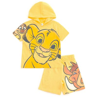 Toddler Boys (2T-4T) Cosplay Hooded Pullover Shirt and French Terry Shorts Outfit