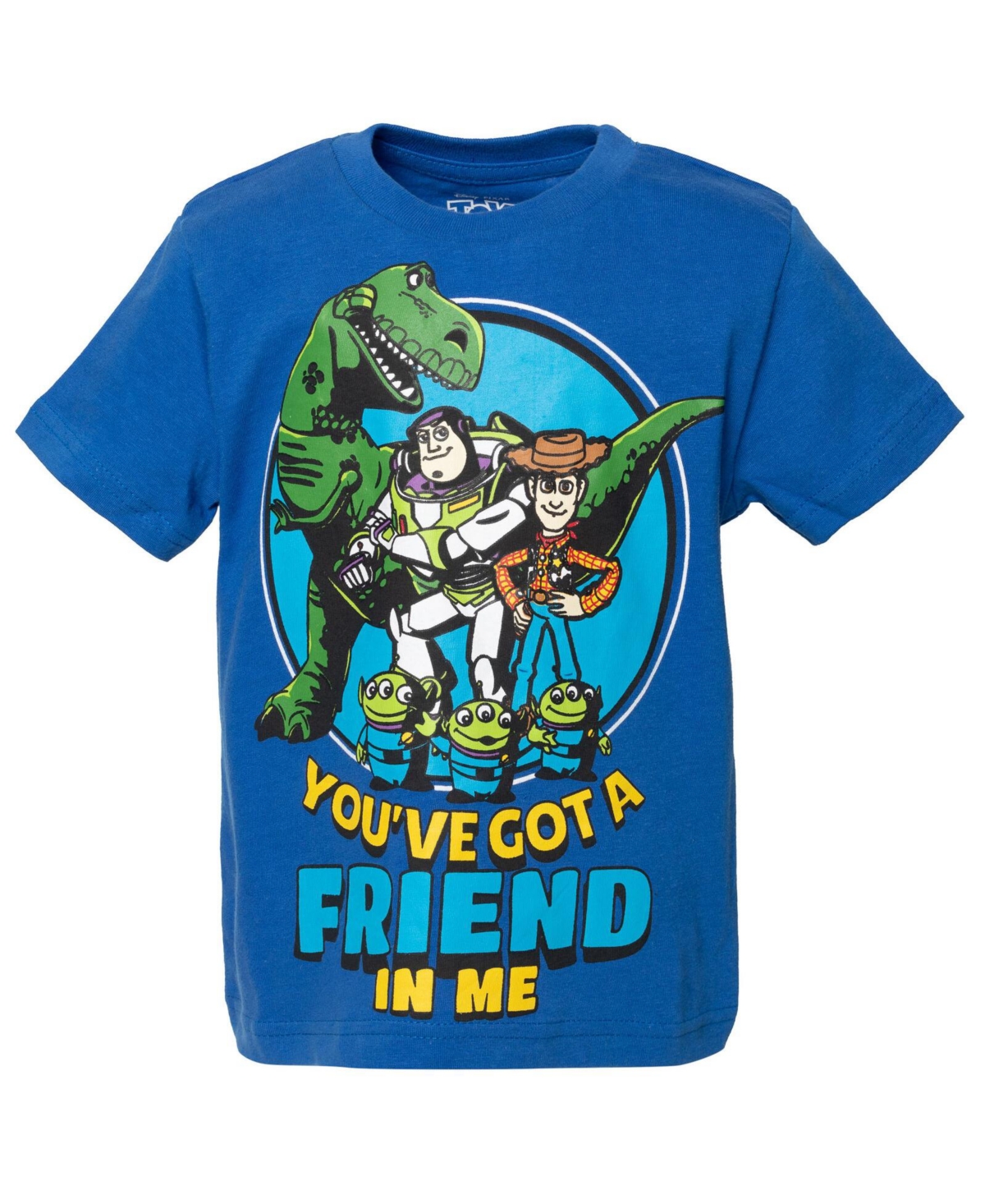 Disney Boys Pixar Toy Story Rex Buzz Lightyear Woody 3 Pack T-Shirts to