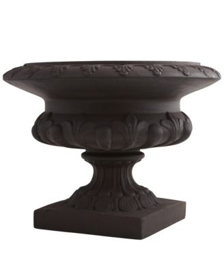 Iron-Finished Decorative Urn Stylish Accent for Modern and Rustic Decor