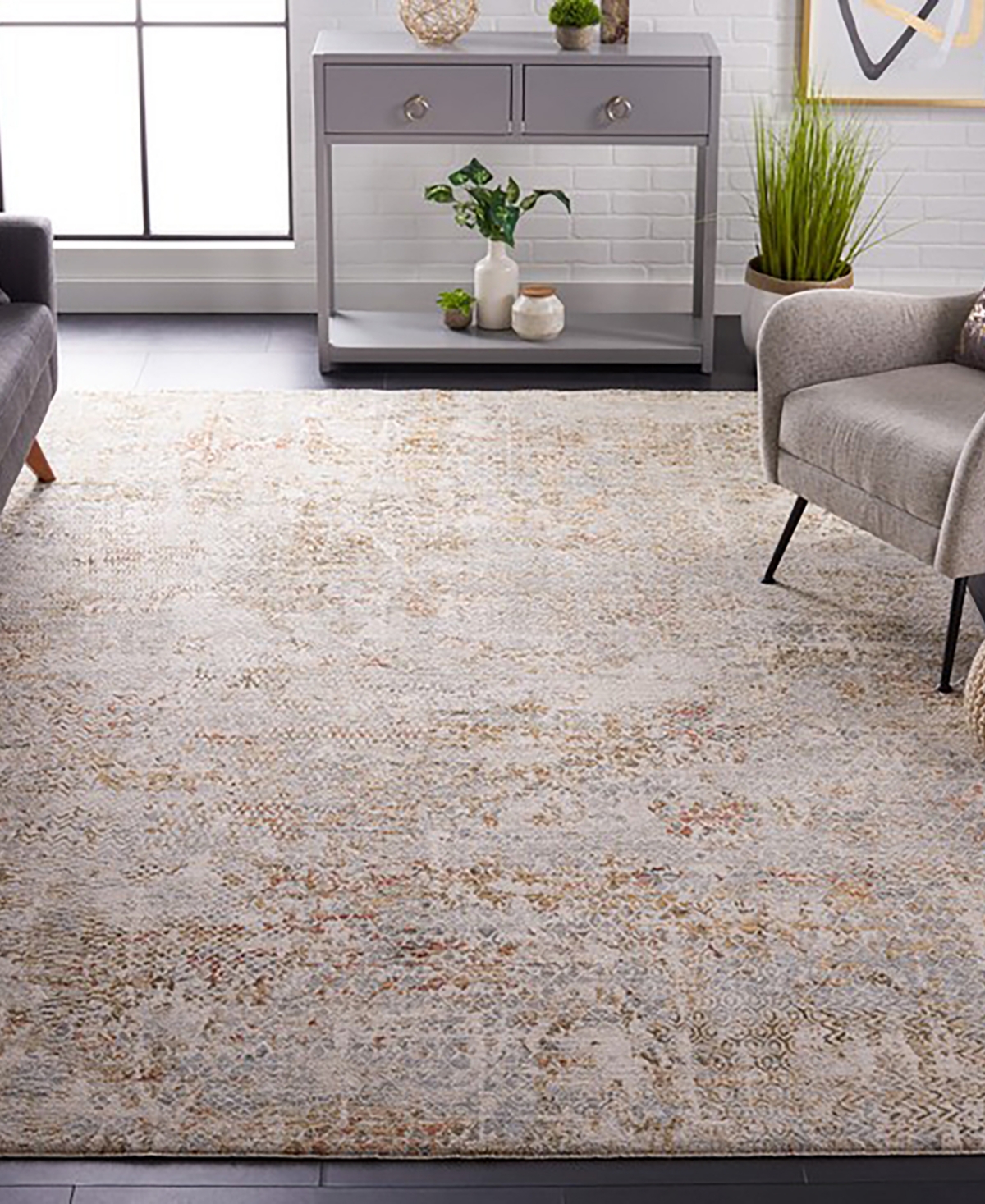 Safavieh Adrianna ADN206M 9'x12' Area Rug - Gold